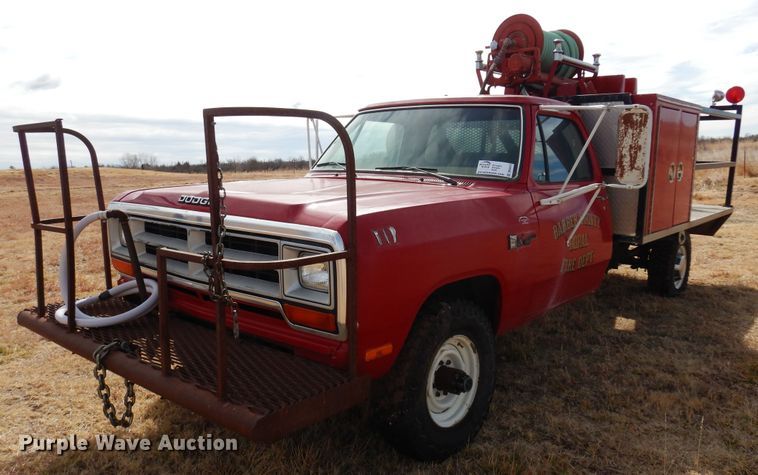 image for item DK4413 1989 Dodge W350  brush fire truck