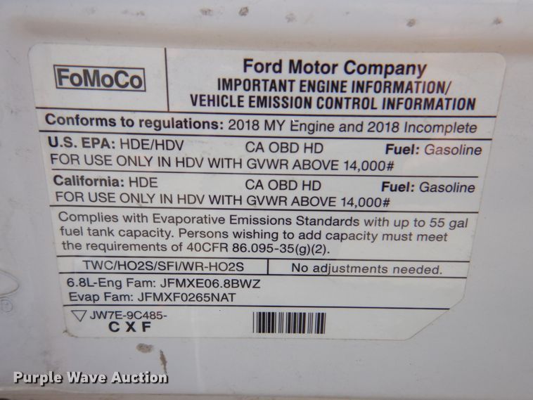 image for item DN1418 2018 Ford E450  shuttle bus