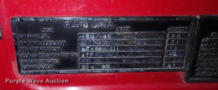 image for item DS7016 2001 Freightliner FL80  pumper fire truck