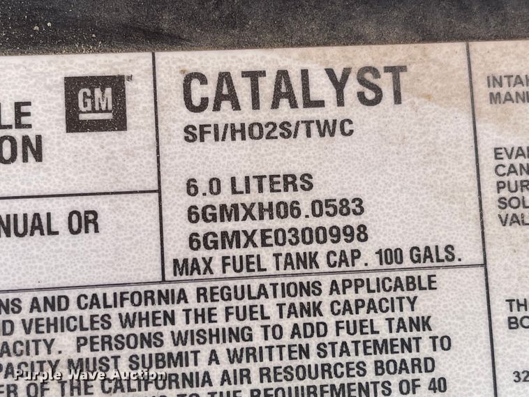 image for item FV9268 2006 GMC Savana G3500  school bus