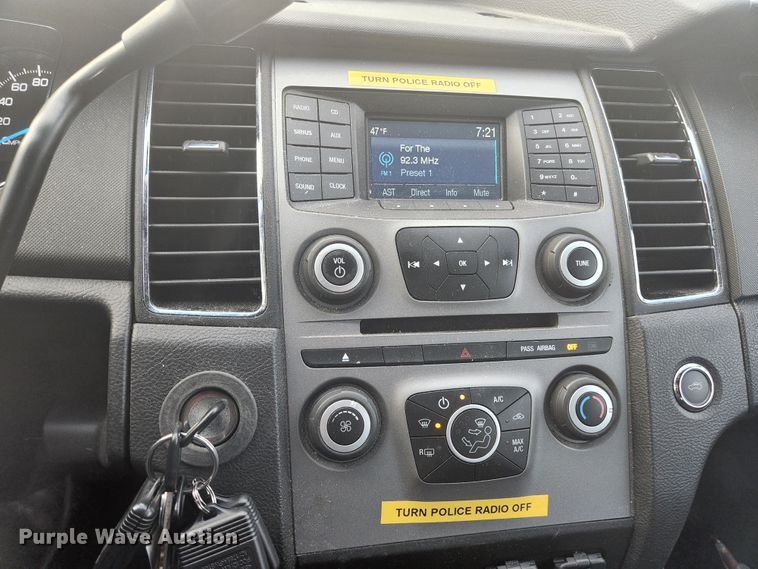 image for item HK9311 2018 Ford Taurus Police Interceptor 