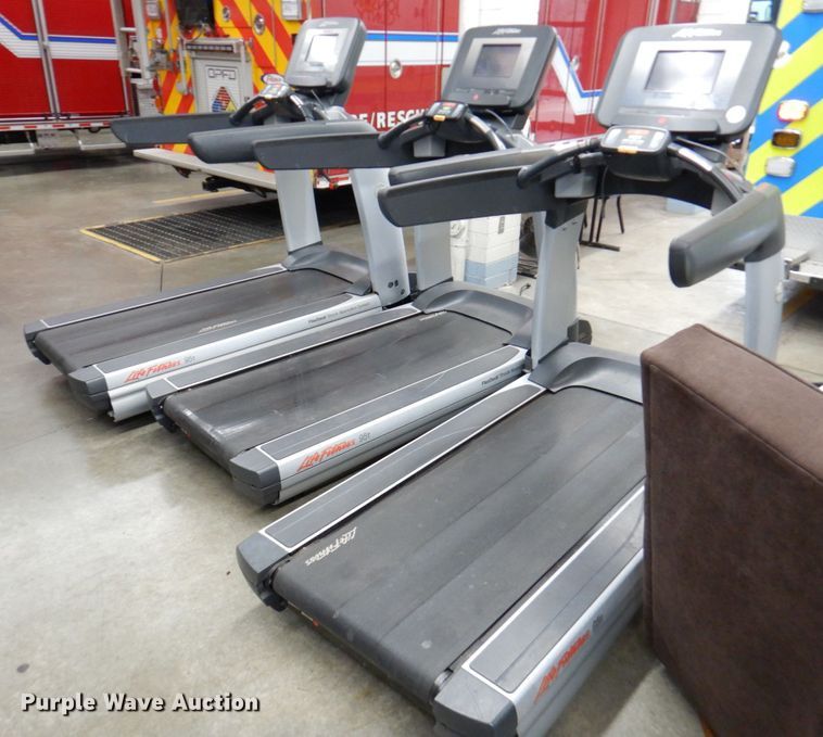 image for item IH9234 (3) Life Fitness 95T Flex deck treadmills