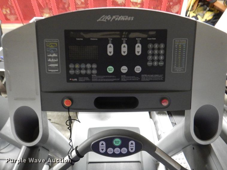 image for item IH9235 (3) Life Fitness 95T flex deck treadmills