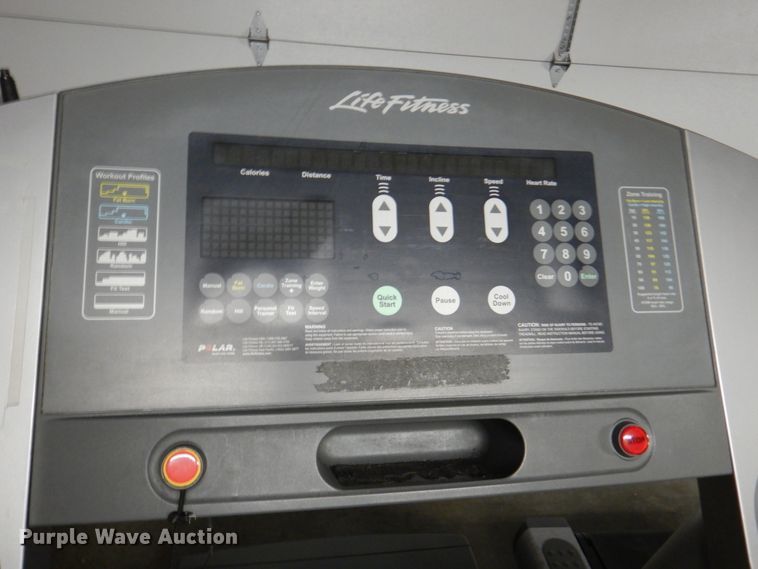 image for item IH9235 (3) Life Fitness 95T flex deck treadmills