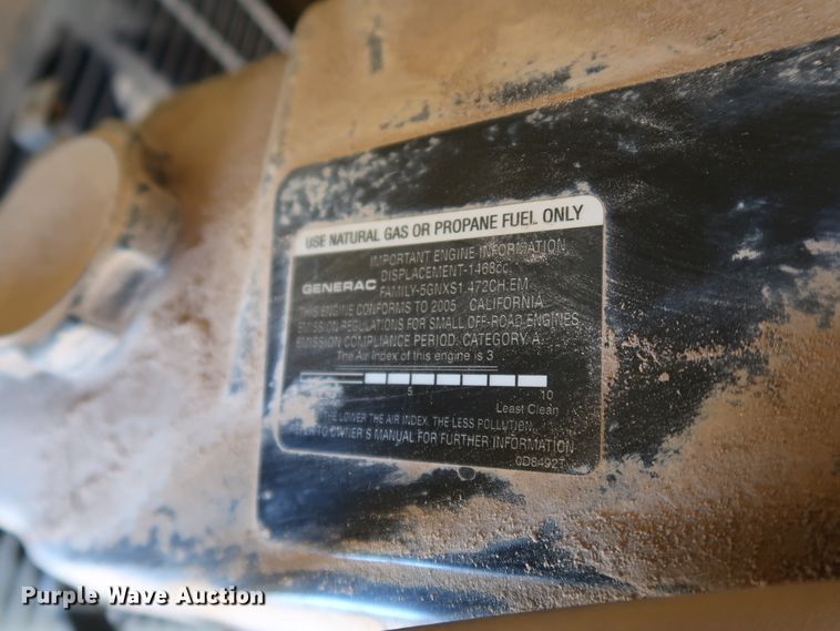 image for item IY9146 2005 Generac Guardian 0047211  generator