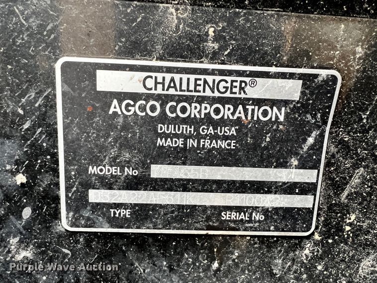 image for item JH9315 2006 Challenger MT465B  MFWD tractor