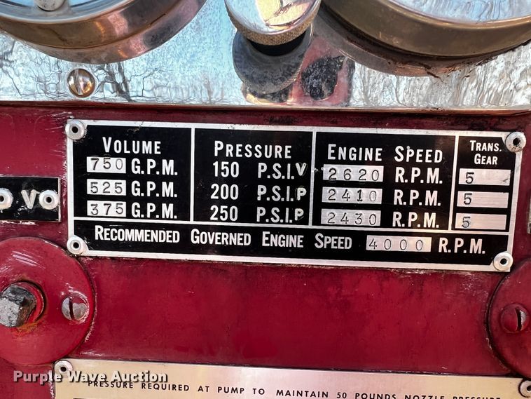 image for item JH9359 1966 Ford F800  pumper fire truck