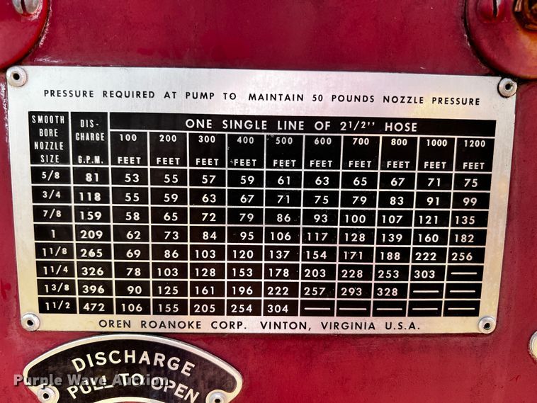 image for item JH9359 1966 Ford F800  pumper fire truck