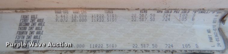 image for item JS9632 2007 Sterling LT8500  dump truck