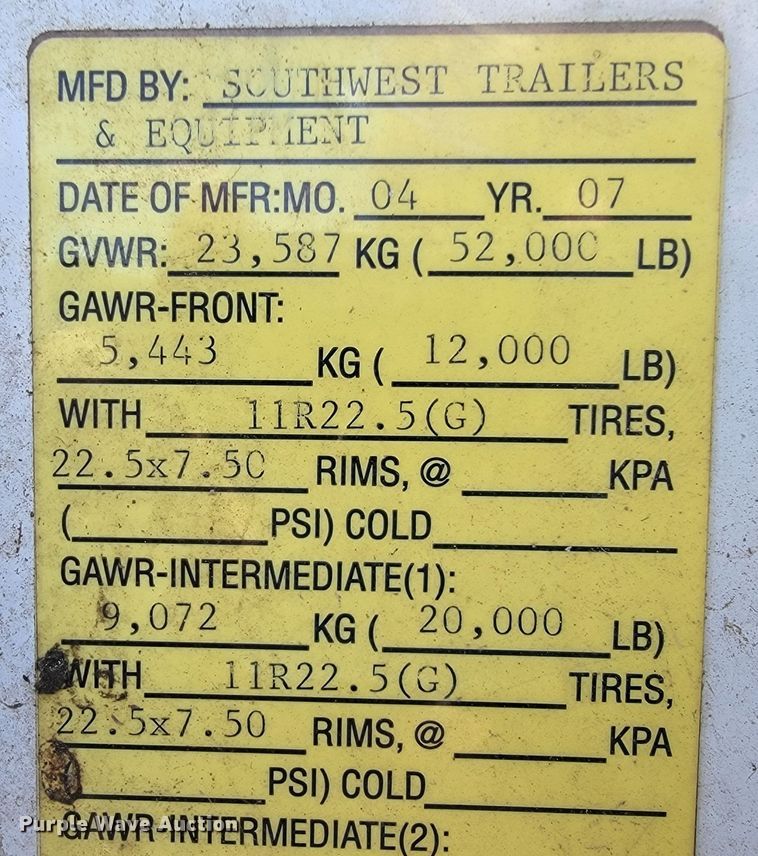 image for item JS9635 2007 Sterling LT8500  dump truck