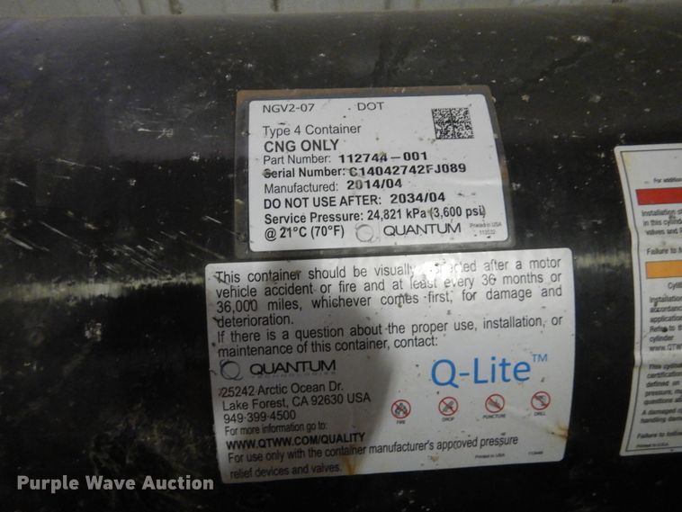 image for item KJ9582 Type 4 natural gas tank