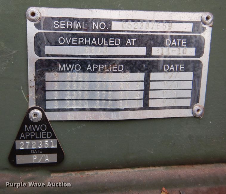 image for item KJ9588 1984 Am General M923  brush fire truck