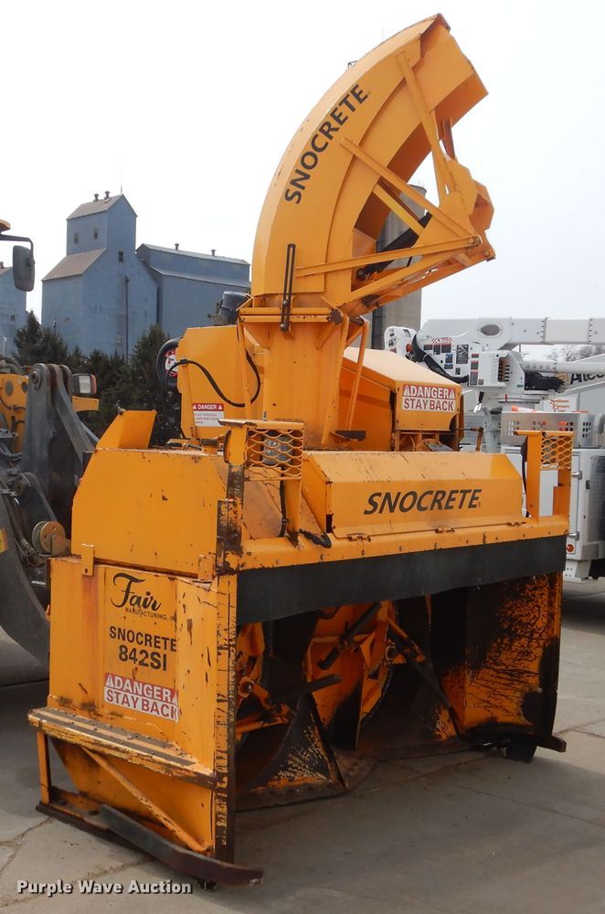 image for item MX9875 Fair Snocrete 842SI snow blower