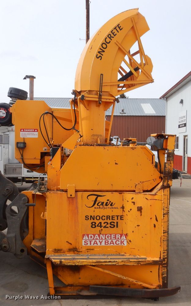 image for item MX9875 Fair Snocrete 842SI snow blower