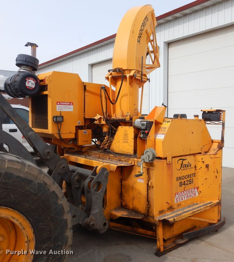 image for item MX9875 Fair Snocrete 842SI snow blower