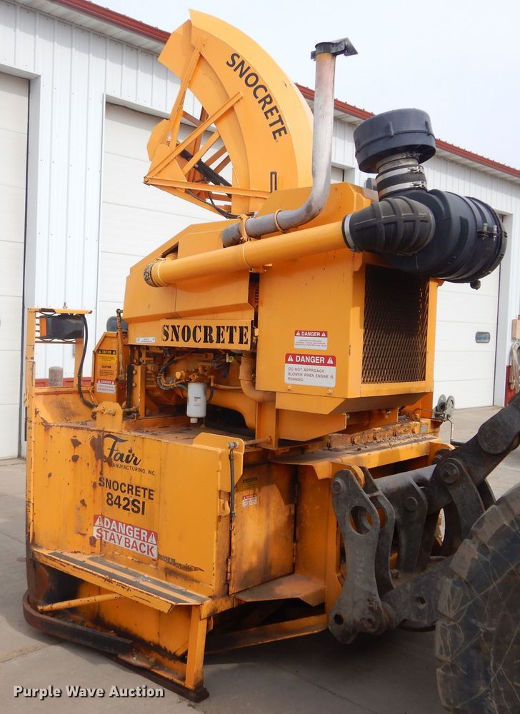image for item MX9875 Fair Snocrete 842SI snow blower
