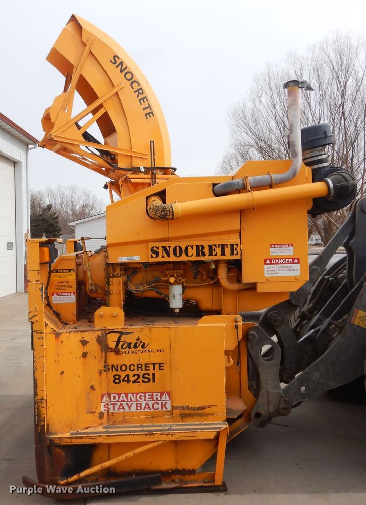 image for item MX9875 Fair Snocrete 842SI snow blower