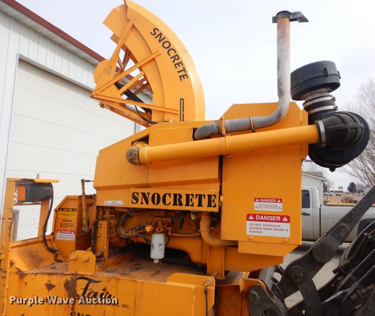 image for item MX9875 Fair Snocrete 842SI snow blower