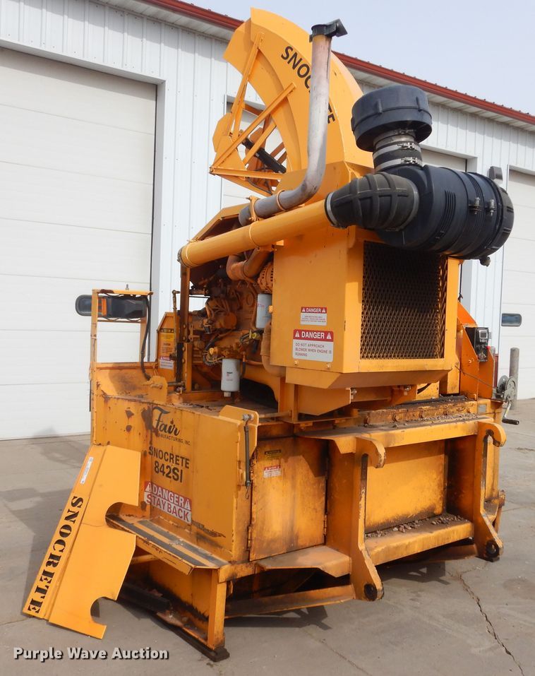 image for item MX9875 Fair Snocrete 842SI snow blower