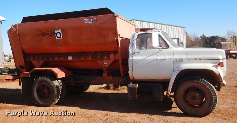 image for item DK4331 1982 Chevrolet C50  feed mixer truck