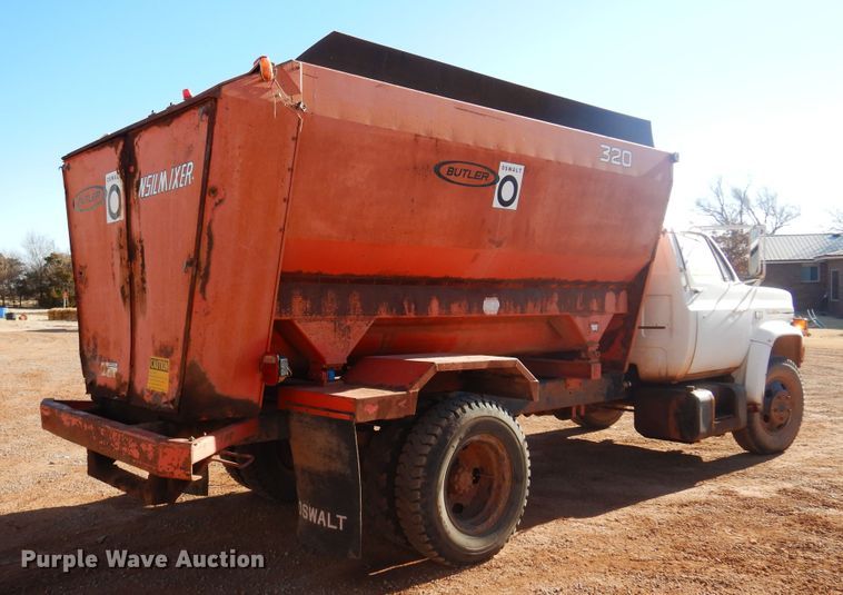 image for item DK4331 1982 Chevrolet C50  feed mixer truck