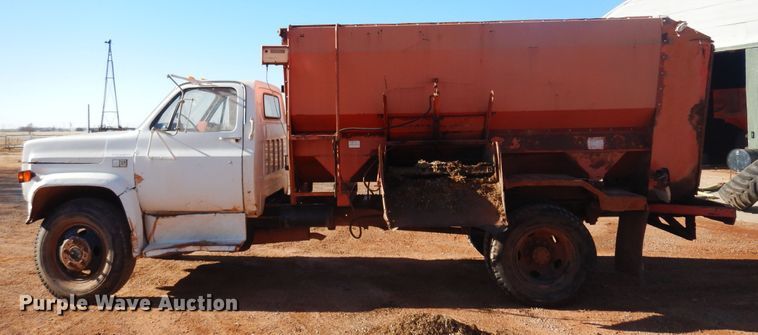 image for item DK4331 1982 Chevrolet C50  feed mixer truck