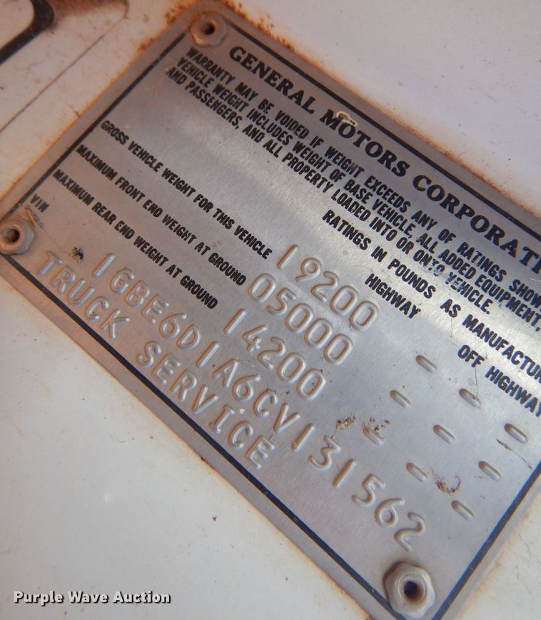 image for item DK4331 1982 Chevrolet C50  feed mixer truck