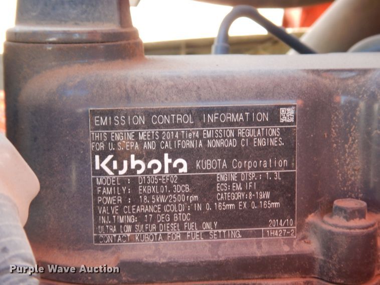 image for item DK4333 2017 Kubota B2650  MFWD tractor