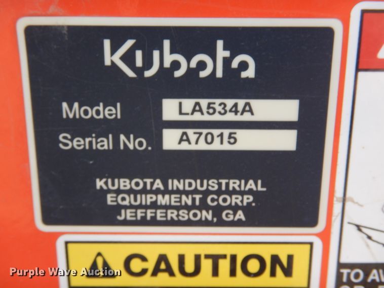 image for item DK4333 2017 Kubota B2650  MFWD tractor