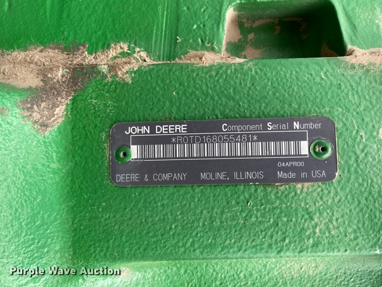 image for item DM8357 2000 John Deere 8310  MFWD tractor