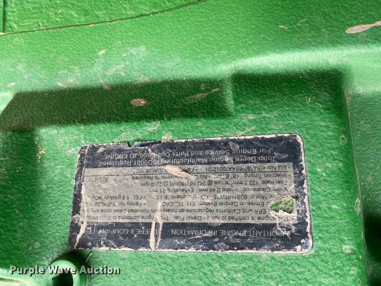 image for item DM8357 2000 John Deere 8310  MFWD tractor