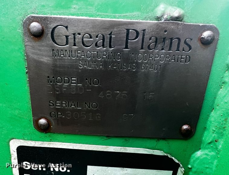 image for item JH9301 Great Plains Solid Stand 30  grain drill