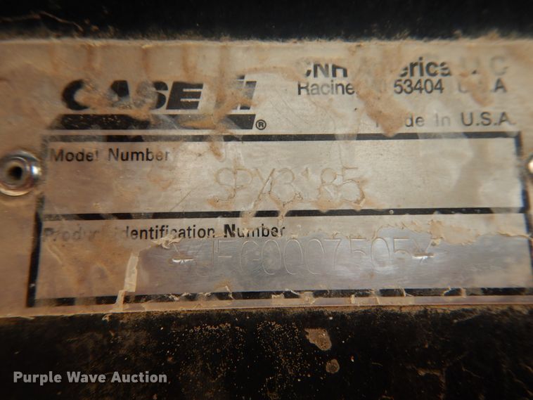 image for item JK9763 2005 Case IH Patriot SPX3185  sprayer