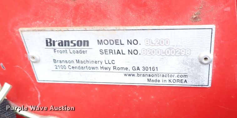 image for item JO9676 2018 Branson 4520C  MFWD tractor
