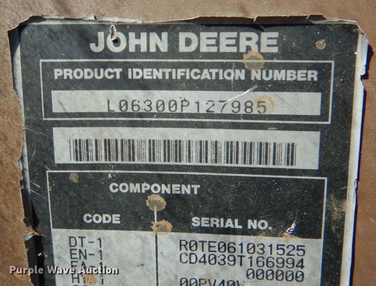image for item JS9677 1994 John Deere 6300  tractor