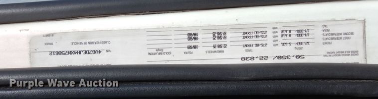 image for item DK0323 1999 Volvo VN Series  semi truck