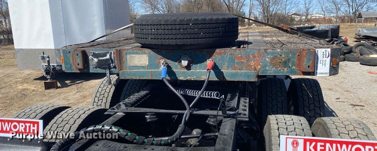 image for item DM4002 1970 Clark  extendable drop deck trailer