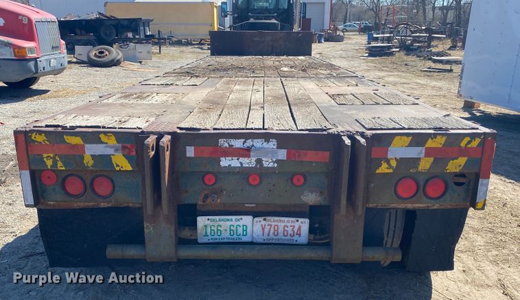 image for item DM4002 1970 Clark  extendable drop deck trailer