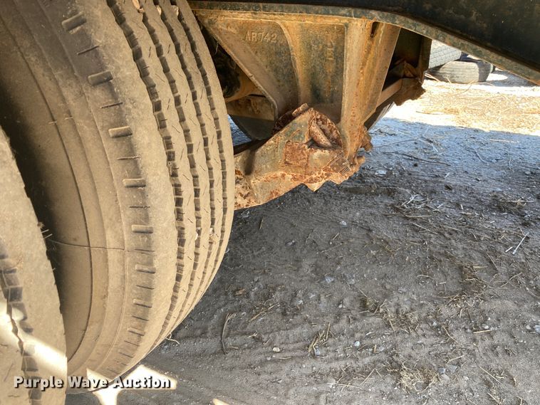 image for item DM4002 1970 Clark  extendable drop deck trailer