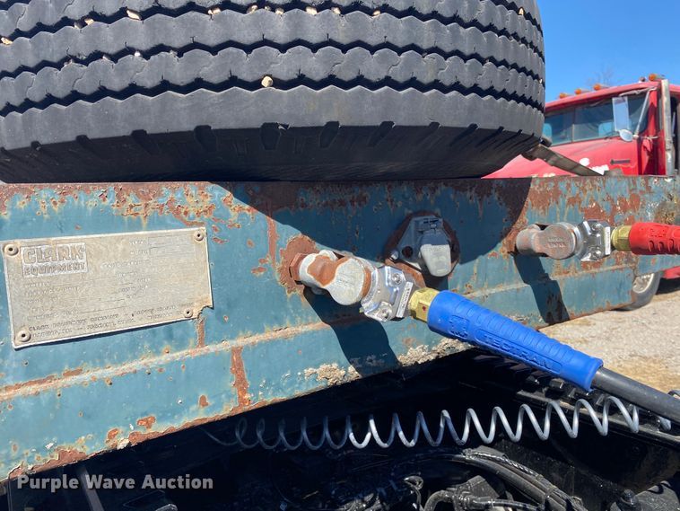 image for item DM4002 1970 Clark  extendable drop deck trailer