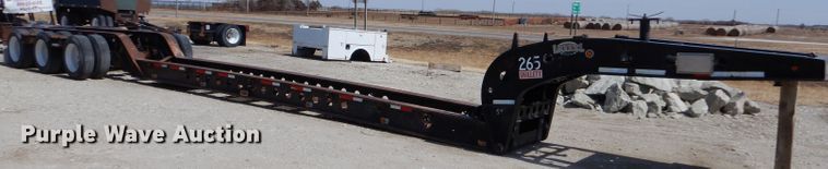image for item LJ9817 1999 Liddell L50B  lowboy equipment trailer