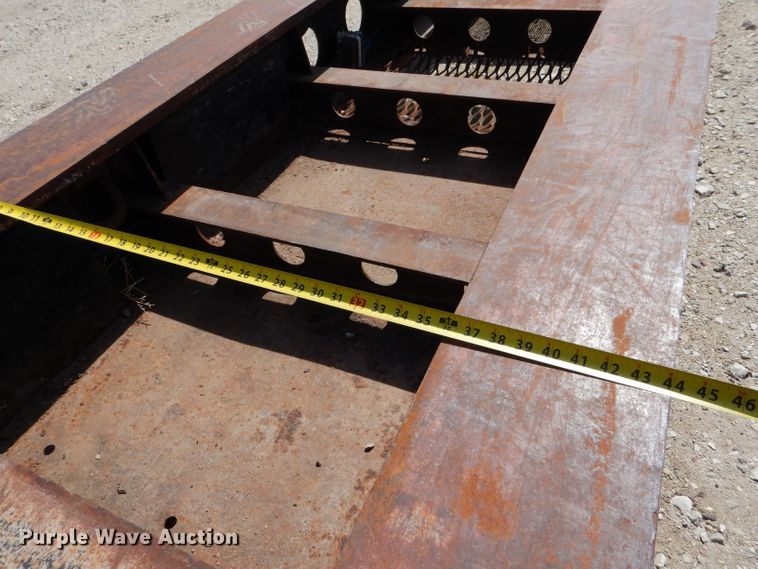 image for item LJ9817 1999 Liddell L50B  lowboy equipment trailer