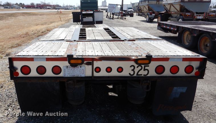 image for item LJ9821 2014 Fontaine Renegade LX40  lowboy equipment trailer