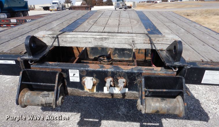 image for item LJ9821 2014 Fontaine Renegade LX40  lowboy equipment trailer