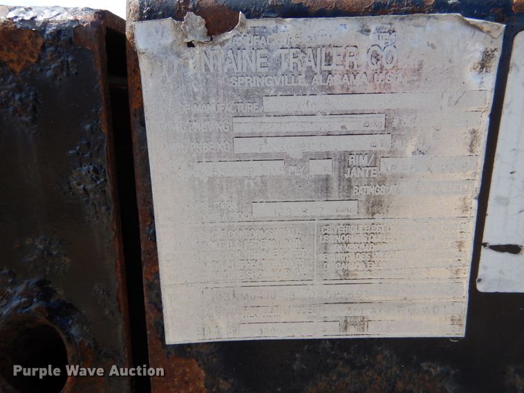 image for item LJ9821 2014 Fontaine Renegade LX40  lowboy equipment trailer