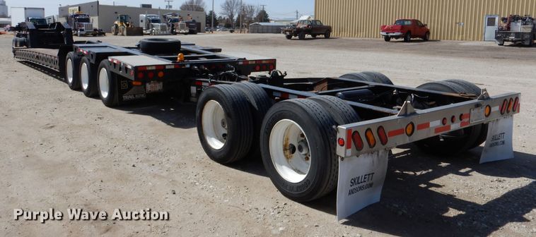image for item LJ9828 1996 Trail King 130  lowboy equipment trailer