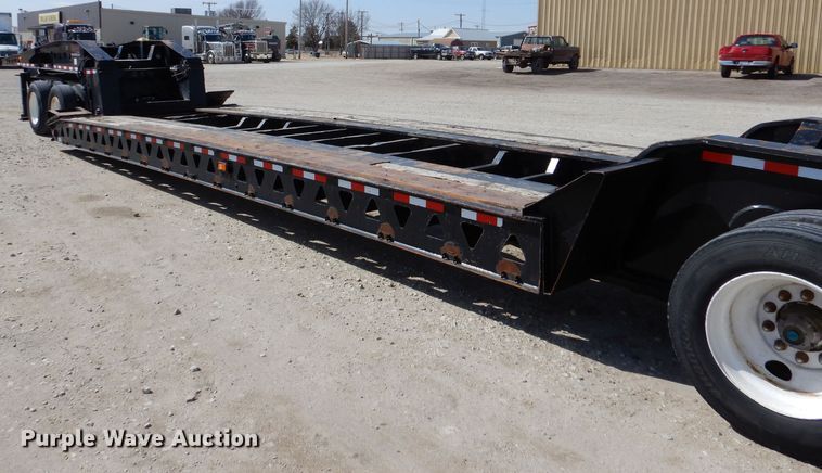 image for item LJ9828 1996 Trail King 130  lowboy equipment trailer