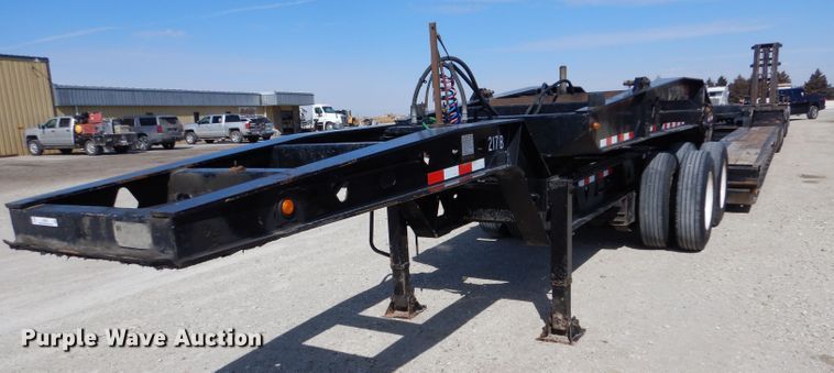 image for item LJ9828 1996 Trail King 130  lowboy equipment trailer