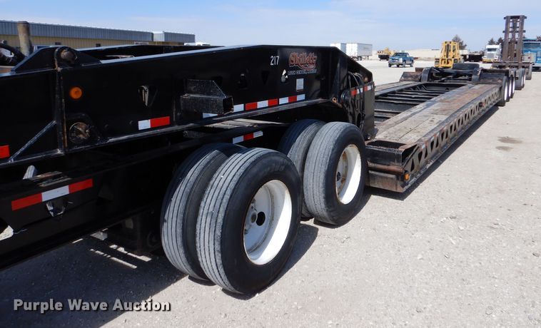 image for item LJ9828 1996 Trail King 130  lowboy equipment trailer