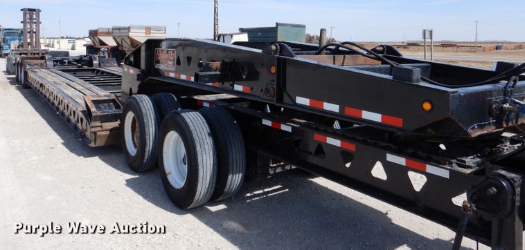 image for item LJ9828 1996 Trail King 130  lowboy equipment trailer